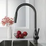 Nouveau robinet de cuisine gris à poignée unique – vue 4