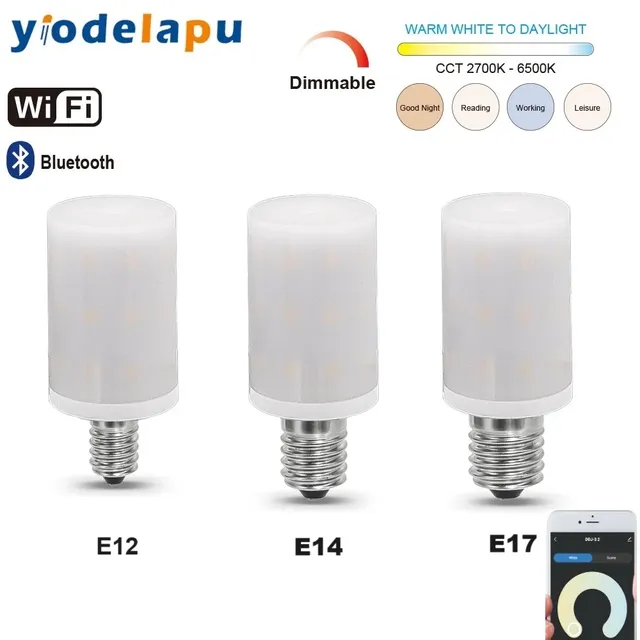 Tuya WiFi intelligent E27 lumière variable 2700K-6500K… – vue 3