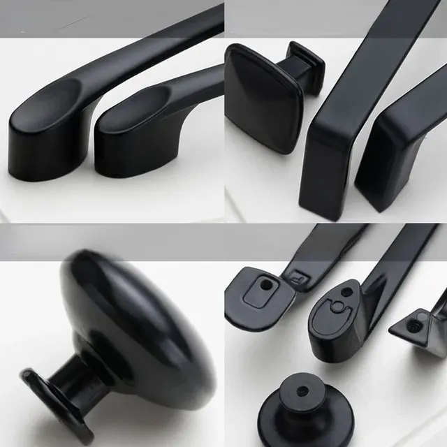 Poignée meuble cachée noire aluminium mat encastrée… – vue 6