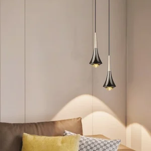 Pendentif LED lumières miroir lampe réglable en aluminium et acrylique maison cuisine île salle à manger salon Bar café Droplight Fxture