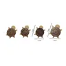 Poignée de meuble en bois massif en forme de tortue de… – vue 5