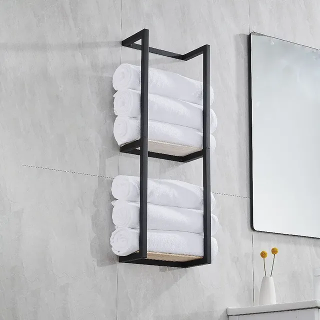 Support rangement mural acier inoxydable double… – vue 2