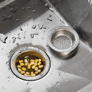 Filtre d&rsquo;évier de cuisine en acier inoxydable, filtre d&rsquo;évier en maille, crépines à mailles d&rsquo;égout, filtre d&rsquo;évier de salle de bains, trou de vidange, piège filtrant