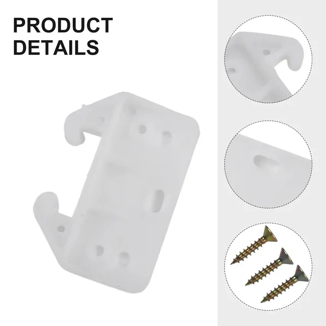 10 guides glissières tiroir plastique blanc translucide… – vue 5