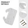 10 guides glissières tiroir plastique blanc translucide… – vue 5