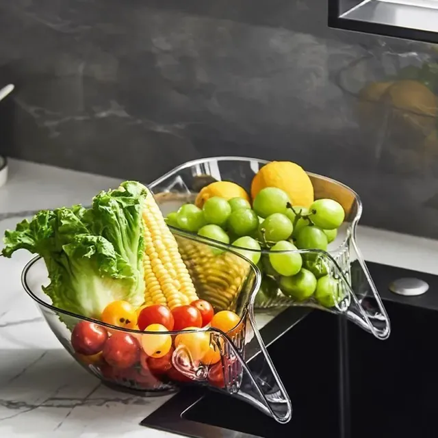 Panier égouttoir passoire bol transparent rigide… – vue 4