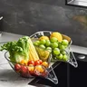 Panier égouttoir passoire bol transparent rigide… – vue 4