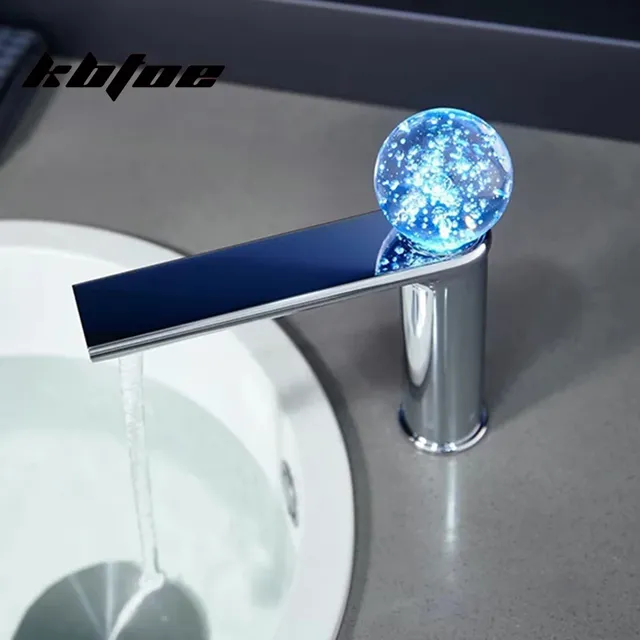 Robinet de lavabo salle de bains robinet d'évier chaud… – vue 5