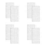 ABKJ-panneaux perforés, panneaux organisateurs muraux, panneaux perforés pour mur, salle d&rsquo;artisanat, cuisine, garage, salon, (16 pièces)