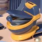 Siège de toilette d&rsquo;entraînement de pot pour bébé, facile à nettoyer, chaise de pot antidérapante pour enfants, siège de pot pour filles et garçons avec coussin en PU souple