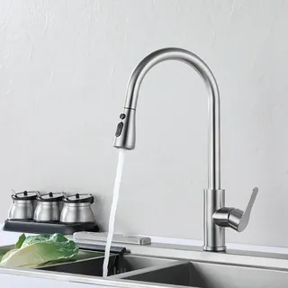 Robinets de cuisine en acier inoxydable 304
