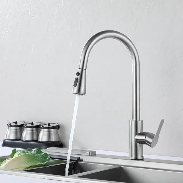 Robinets de cuisine en acier inoxydable 304