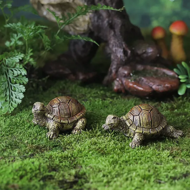 Figurines de tortue artificielle en résine – vue 2