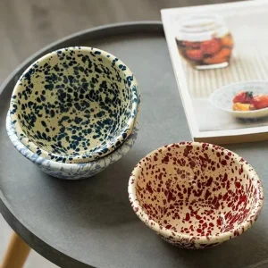 Bol en porcelaine Style Instagram, éclaboussures d&rsquo;encre, flocons d&rsquo;avoine, bol à salade de fruits, bol de petit déjeuner de célébrité d&rsquo;internet, bol de riz micro-ondable