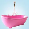 Baignoire poupée électrique plastique rose blanche… – vue 5