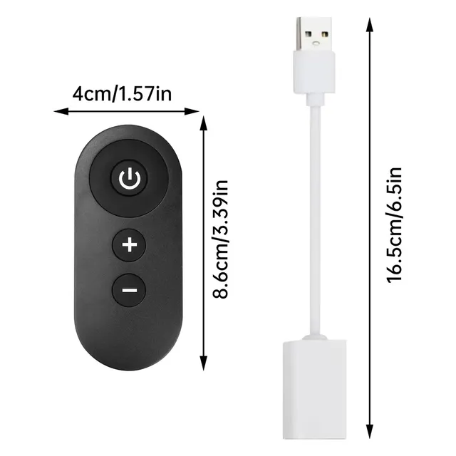 USB Dimmer RF Remote Control Switch Dim/Brighten/power… – vue 6