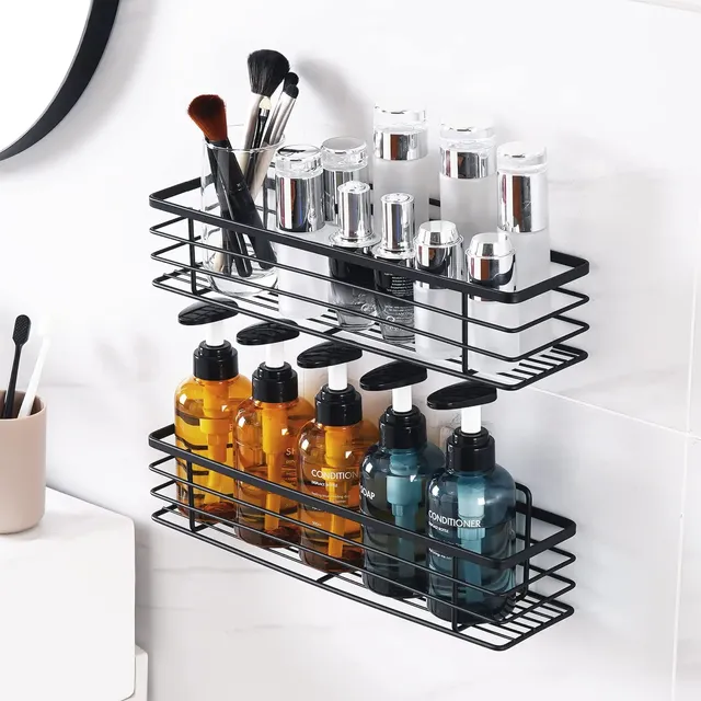 Support de rangement mural pour salle de bain et cuisine