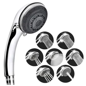 Pommeau de douche réglable en acier inoxydable, 7 modes, multifonction, facile à utiliser, accessoires pour la maison