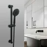 Barre de douche murale à revêtement noir – vue 1