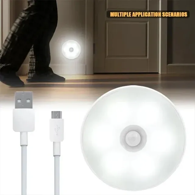 Détecteur de mouvement LED veilleuse USB Rechargeable… – vue 5