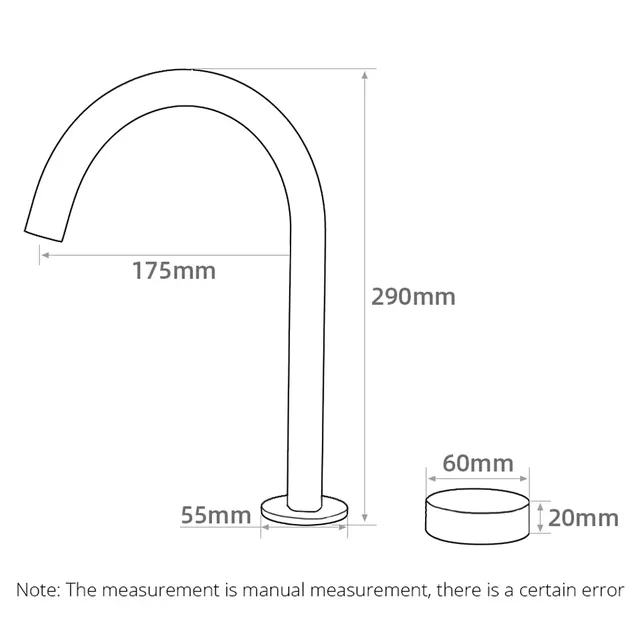 Robinet de lavabo noir mat à 2 trous – vue 4