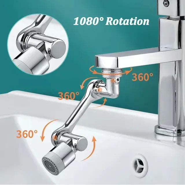 Rallonge aérateur pivotant robinet lavabo bras articulé… – vue 3