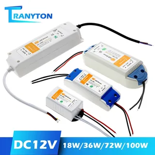 Transformateurs d'éclairage LED DC12V 18W 36W 72W 100W