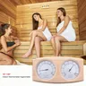 Thermomètre hygromètre sauna bois clair double cadran… – vue 3