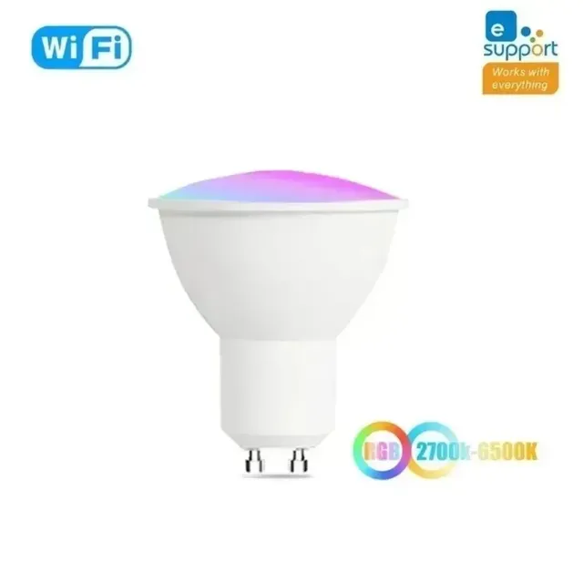 EWelink GU10 ampoule WiFi Zigbee RGB LED lampes à… – vue 6