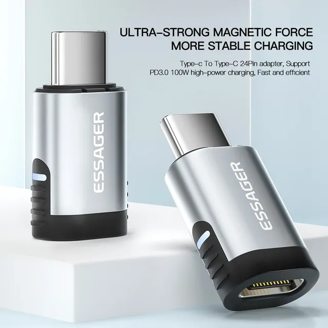 Essager 100W adaptateur magnétique 24 broches USB Type C… – vue 6