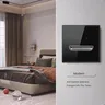 Joli d'éclairage interdit en verre noir avec lumière LED – vue 4