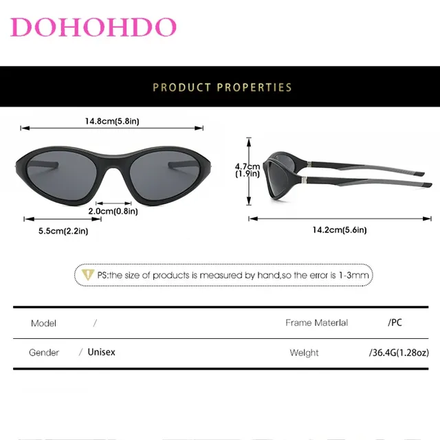 Lunettes de soleil de sport ovales pour femmes – vue 5