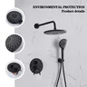 Système de douche dissimulé noir – vue 1