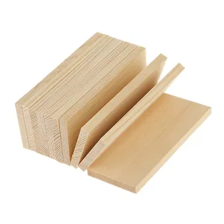 Planche rectangulaire en bois inachevé pour peintures