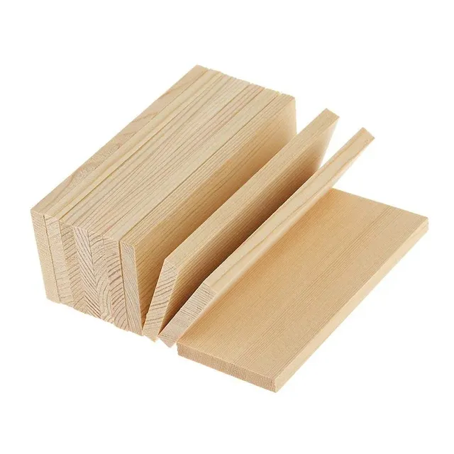 Planche rectangulaire en bois inachevé pour peintures