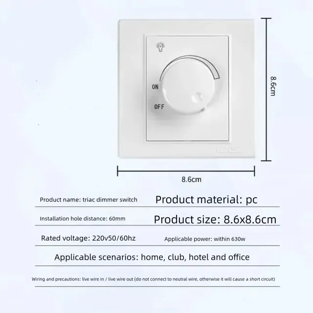 Contrôleur de luminosité de commutateur de variateur LED… – vue 3