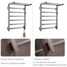 Sèche serviettes mural électrique échelle inox acier 304… – vue 6