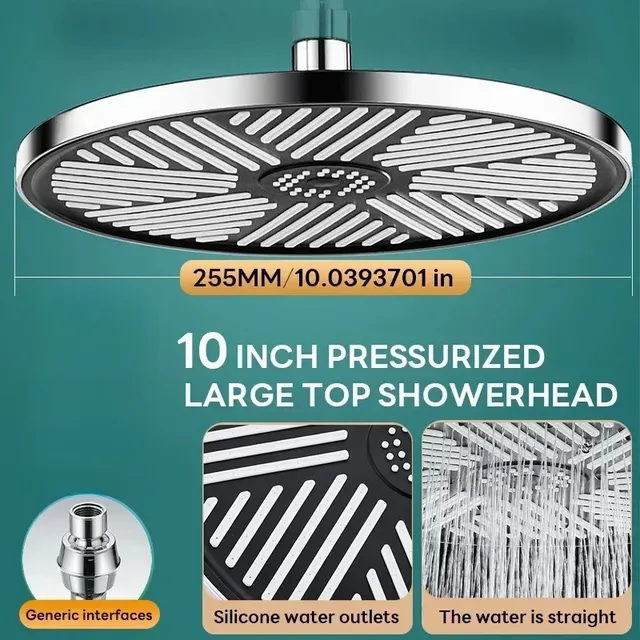 Pommeau de douche à grand panneau de 10 pouces – vue 4