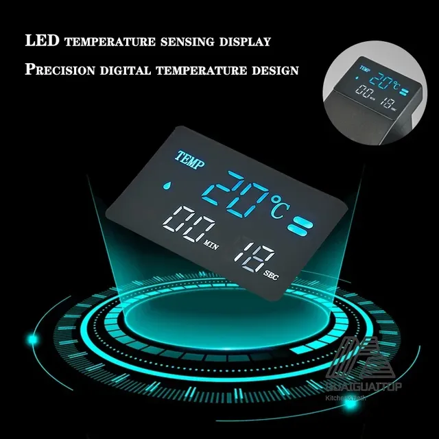 Température de l'eau chaude et froide Lavabo à LED – vue 5