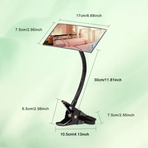 Rétroviseur Vision de champ grossissant miroir convexe Clip Flexible sur la sécurité du bureau d’ordinateur pour la sécurité de la vie privée personnelle du bureau Rétroviseur Vision de champ grossissant miroir convexe Clip Flexible sur la sécurité du bureau d’ordinateur pour la sécurité de la vie privée personnelle du bureau
