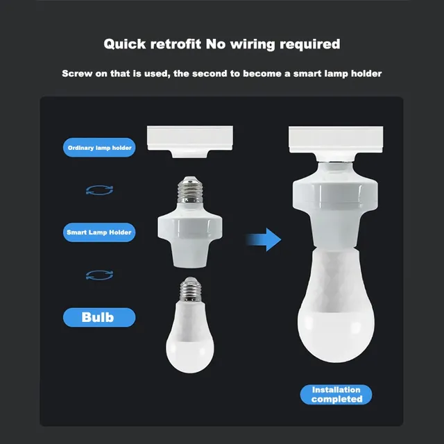 Adaptateur d'ampoules intelligentes Wifi – vue 6