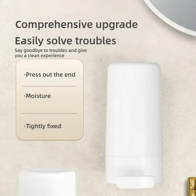 Distributeur mural savon compact plastique ABS blanc… – vue 5