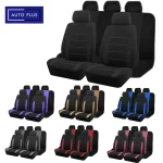 AUTO PLUS-Housses de siège de voiture, taille universelle, adaptées à la plupart des voitures, SUV, camion, camionnette, accessoires intérieurs, ensemble complet