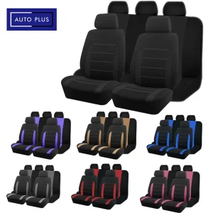 AUTO PLUS-Housses de siège de voiture, taille universelle, adaptées à la plupart des voitures, SUV, camion, camionnette, accessoires intérieurs, ensemble complet AUTO PLUS-Housses de siège de voiture, taille universelle, adaptées à la plupart des voitures, SUV, camion, camionnette, accessoires intérieurs, ensemble complet