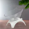 Bol chat surélevé incliné plastique transparent tête… – vue 1