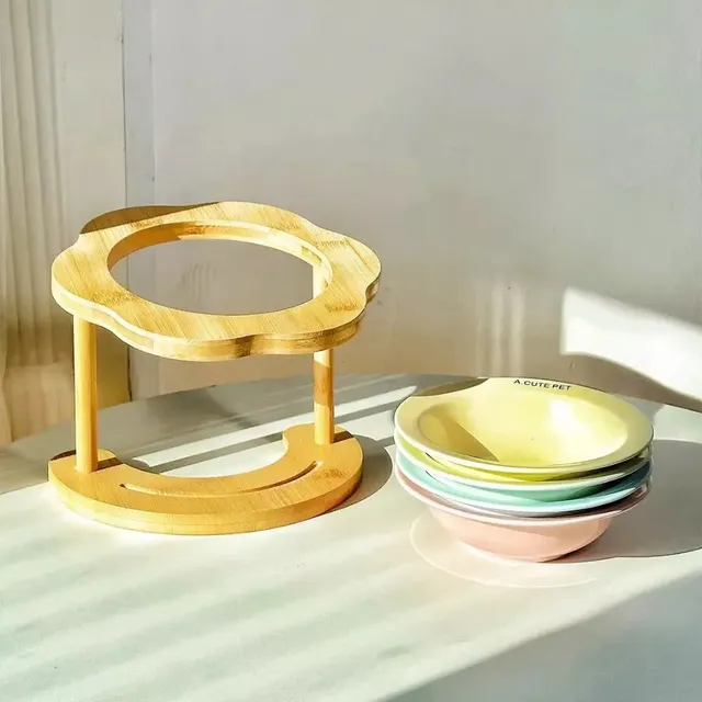 Distributeur de nourriture bol en céramique pour chat
