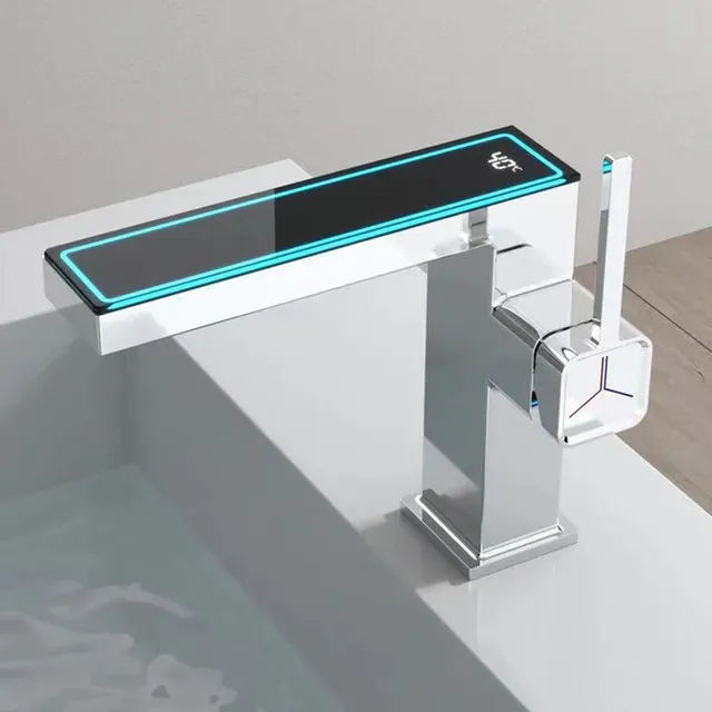 Robinet de salle de bains gris pistolet – vue 5