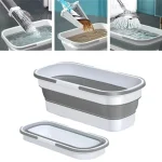 Seau de pêche rectangulaire, lavabo en plastique Portable, pliable, peu encombrant, grande capacité pour Camping voyage pique-nique