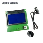 Pièces d&rsquo;imprimante ES-3D Ender 3 12864, écran LCD HD, panneau de commande bleu avec câble, accessoires pour imprimante 3D Ender 3