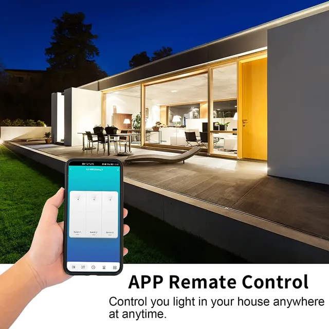 Wifi mur tactile commutateur intelligent ue aucun fil… – vue 4
